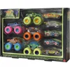 Image de  Hot Wheels Monster Trucks set met 10 speelgoedvoertuigen die licht geven in het donker