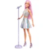Image de Barbie Careers Popster   pop met roze haar inclusief microfoon