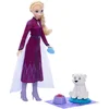 Image de Mattel Frozen pop Elsa met berenwelp - Disney speelgoedpop.