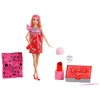 Image de Barbie Uitpakparty Chic Feestje Serie - Pop met Rode Glitters