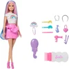Image de Barbie Modepop met extra lang schitterend regenbooghaar en 12 stylingaccessoires