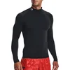 Image de Under Armour HG Heatgear Armour compressie Mock Long Sleeve Heren Sportshirt - Zwart - Maat XXL