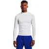 Image de Under Armour UA HG Heatgear Armour compressie Mock Long Sleeve Heren Sportshirt - White - Maat XXL