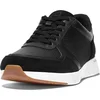 Image de FitFlop F-Mode Suede/Leren Sneakers ZWART - Maat 36
