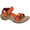 Image de Teva W Terra Fi Lite Suede Dames Sandalen - Rood/Oranje - Maat 42