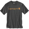 Image de Carhartt Core Logo Carbon Heather T-Shirt Heren