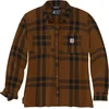 Image de Carhartt Damen Hemd Midweight Flannel L/S Plaid Shirt Carhartt Brown Heather-M