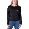 Image de Carhartt Lightweight Pocket T-shirt Met Lange Mouwen Zwart XS