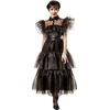 Image de Rubies - Wednesday baljurk volwassen (maat S) - Carnaval - Wednesday Addams kostuum - Wednesday jurk