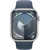 Image de Apple Watch Series 9 - 45mm - Silver Aluminium Case with Storm Blue Sport Band - M/L