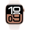 Image de Apple Watch Series 10 - Wifi - 42mm - Rose Gouden Aluminium Case met Light Blush Sportbandje - S/M