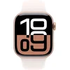 Image de Apple Watch Series 10 - Wifi + 4G - 46mm - Rose Gouden Aluminium Case met Light Blush Sportbandje - M/L