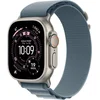 Image de Apple Watch Ultra 3 Cellular 49mm Natural Titanium Case with Light Blue Alpine Loop - Large