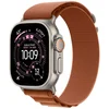 Image de Apple Alpine Loop Band voor de Apple Watch Series 1 - 11 / SE / Ultra (44/45/46/49 mm) - Maat M - Terracotta / Black Titanium