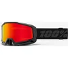 Image de 100% Ski Goggles Okan Hiper - Black/Red - Red Mirror Lens - L