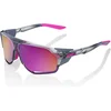 Image de 100% NORVIK - TOKYO NIGHTS - Polished Translucent Grey - Purple Multilayer Mirror Lens