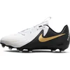 Image de Nike Phantom GX 2 Academy FG Low-top Kids White Metallic Gold Coin Black Maat 36.5