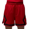 Image de Jordan sport diamond short 4 in de kleur rood.