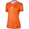 Image de Nike Nederland 2025 Stadium Thuis (vrouwenelftal) Nike Dri-FIT replicavoetbalshirt - Voetbalshirt - Maat XL - Safety Orange/Wit / Oranje Wit - Nederland - Voetbal - Unisex Voetbalshirt