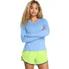 Image de Under Armour UA LAUNCH LONGSLEEVE Dames Sportshirt - Blauw - Maat XL