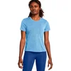 Image de Under Armour Launch Camo T-shirt Met Korte Mouwen Blauw XS Vrouw