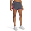 Image de Under Armour UA Fly By 3'' Shorts-GRY Dames Sportbroek - Castlerock - Super Roze - Reflecterend