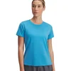 Image de Under Armour UA Launch Shortsleeve Dames Sportshirt - Licht blauw