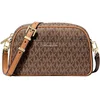 Image de Michael Kors Jet Set Crossbodytas Kleine Dames - Imitatieleer - Bruin/AcDonker Groenn