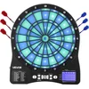 Image de VEVOR Elektronisch Dartbord, Elektronisch Dartbord met LED-Verlichting, 48 Spellen & 500 Variaties, Inclusief 6 Dartschachten met Flights & 50 Reserve Dartkoppen, LCD met Cricket Score, voor 8 Spelers
