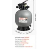 Image de VEVOR Zandfilter, 500 mm Filtertank, 189,3 L/Min Zandfiltersysteem, Filtertank met 7-Weg Meerwegklep, Terugspoel-, Spoel-, Recirculatie-, Afvalwater-, Winter- en Gesloten Modus, voor Bovengrondse Zwembaden.