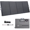 Image de VEVOR Opvouwbaar Zonnepaneel 400w, Draagbare Zonneoplader met 24% Hoog Rendement, Monokristallijne Zonnemodule met Mc4-Uitgang en 10-In-1 Dc-Adapter, Ip67, voor Powerstations, Kamperen en Wandelen.