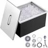 Image de VEVOR Drop-In Ijsbox, 30,25 Liter Roestvrijstalen Ijskoeler, 508x355x308mm CommerciëLe Ijscontainer met Deksel, Ingebouwde Ijsopslagkist, Afvoerpijp en Aftapplug Inbegrepen