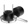 Image de VEVOR Ijsballenpersset Ijsballenmachine 60mm Clear Ball Whiskeys Ijsblokvorm, Zwart
