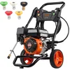 Image de VEVOR Benzine Hogedrukreiniger 3400psi 2.6gpm met 5 Spuitmondenset voor Auto's Verticaal