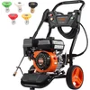 Image de VEVOR Benzine Hogedrukreiniger 3950psi 10l/Min 2.6gpm met 5 Sproeiersset voor Auto's