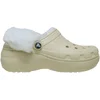 Image de Crocs Classic Platform Fuzz Lined Clog Instappers Dames