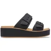 Image de Crocs Brooklyn Buckle Matte Wrap LightWeight Dames Sandalen - Model 212408 - Zwart