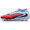 Image de NIKE - phantom 6 high acad fg/mg - Voetbal schoen firm ground heren - Blauw/Rood - maat 40.5
