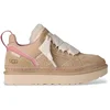 Image de UGG Lowmel Meadow Leren Sneakers lichtbruin