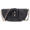 Image de GUESS schoudertas Erenia Convertible Crossbody Flap Coal Logo donkergrijs