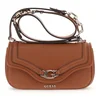 Image de GUESS schoudertas Dea Crossbody Flap Bag Cognac bruine