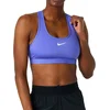 Image de Nike Swoosh Medium Support Padded Sport BH Dames - Dri-FIT Sportbeha - Medium Ondersteuning - Blauw - Maat S