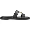 Image de Michael Kors Dames Platte sandalen - Erin Flat Sandal - Zwart - Leer - - Maat 40