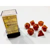 Image de Chessex dobbelstenen set, 7 polydice, Speckled Fire