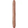 Image de Pipedream King Cock dubbele dildo Thick Doublekin beige - 17,32 inch
