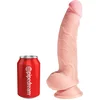 Image de Pipedream - King Cock - Triple Density Fat Dildo met Balzak - 24 cm