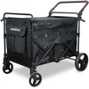 Image de WonderFold PXL Kinder- en Hondenbuggy - Zwart - (Draagvermogen tot 80 kg)