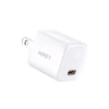 Image de Aukey PA-B1 - USB C 3.0 QC 2.0 20W Snellader Wit - Geschikt voor Apple Iphone   Samsung
