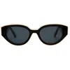 Image de I-SEA SUKI Acetaat Zonnebril Polarized Black - Smoke