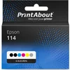 Image de PrintAbout huismerk Inktcartridge 114 (C13T07A1/B1/B2/B3/B4/B540) 6-kleuren Multipack geschikt voor Epson